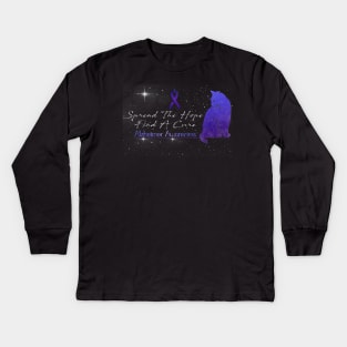 Alzheimer Awareness Spread The Hope Find A Cure Gift Kids Long Sleeve T-Shirt